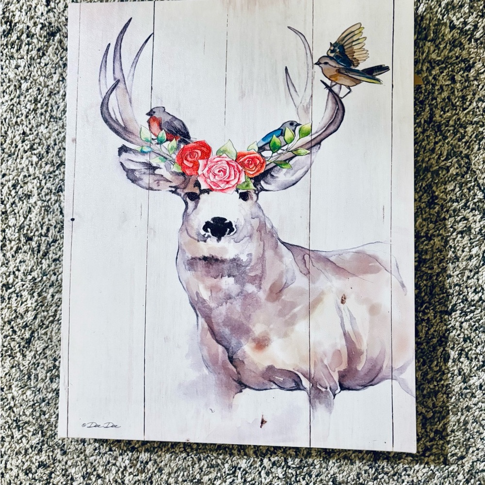 ❤️EXTRA 50% OFF❗️Anthropologie Pink and Green Art & Decals Wall Decor